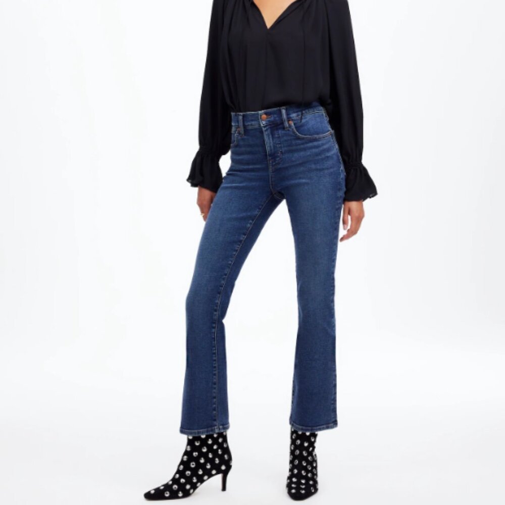 Madewell Kickout Crop Jeans in Lenoir Wash Size 24